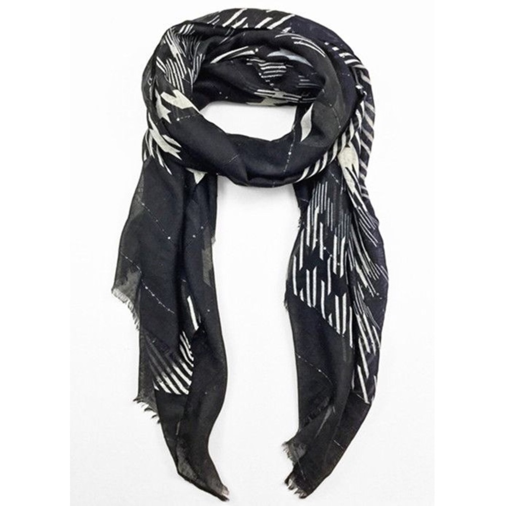 Black and White Scarf